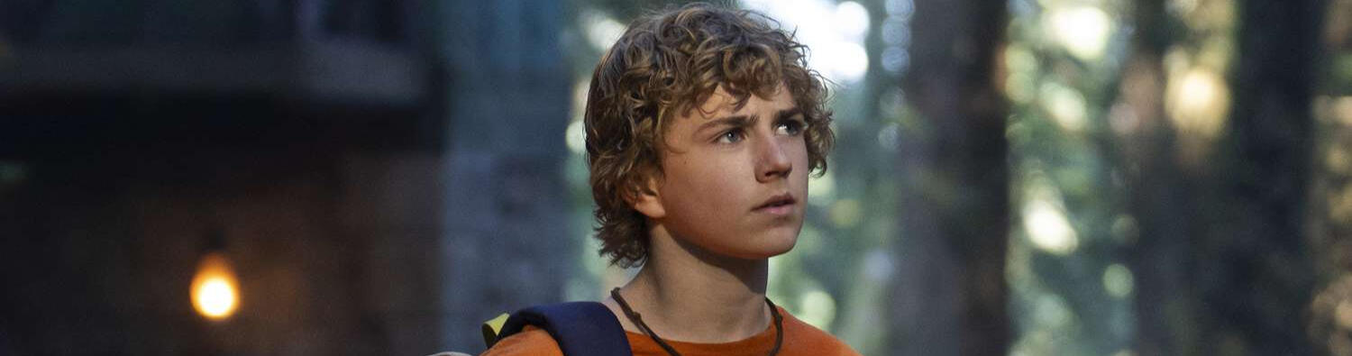shot of Percy Jackson from the Percy Jackson and the Olympians TV series