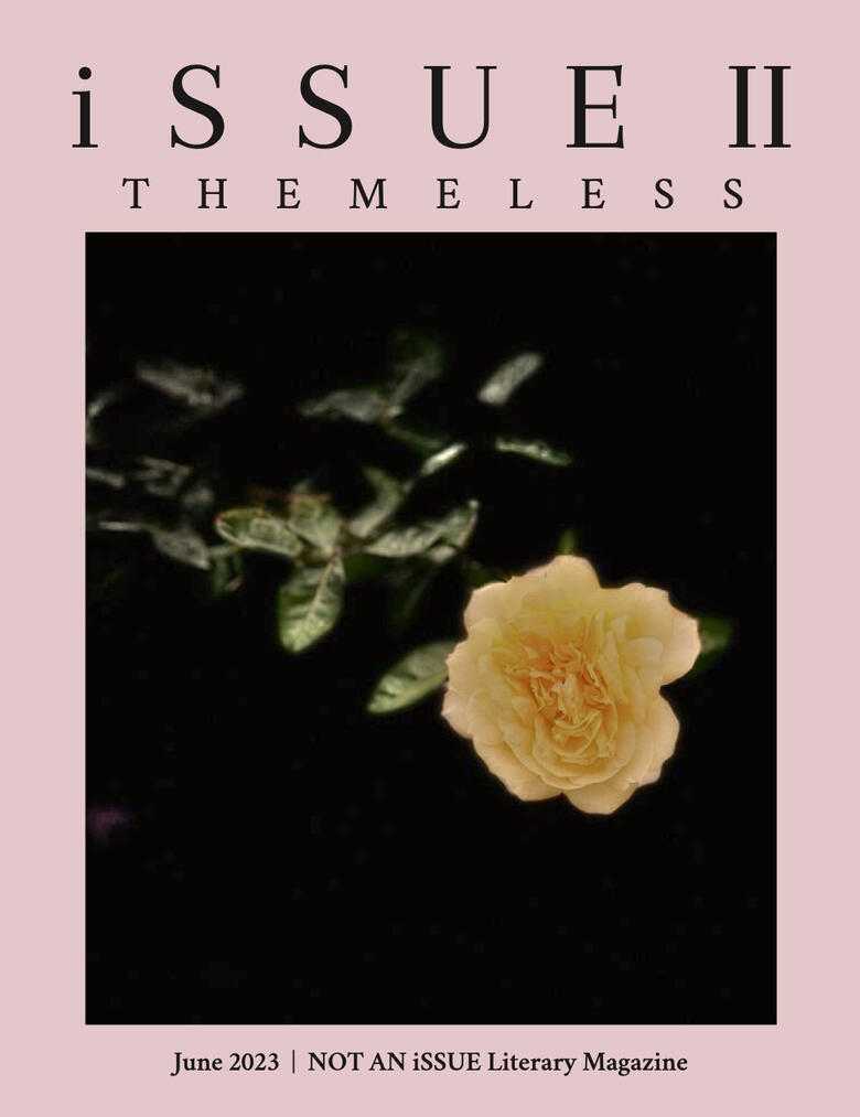 June 2023 issue 2, theme: themeless. magazine cover with picture of yellow flowers