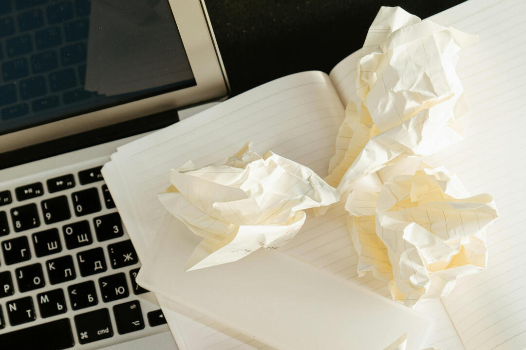 crumpled paper